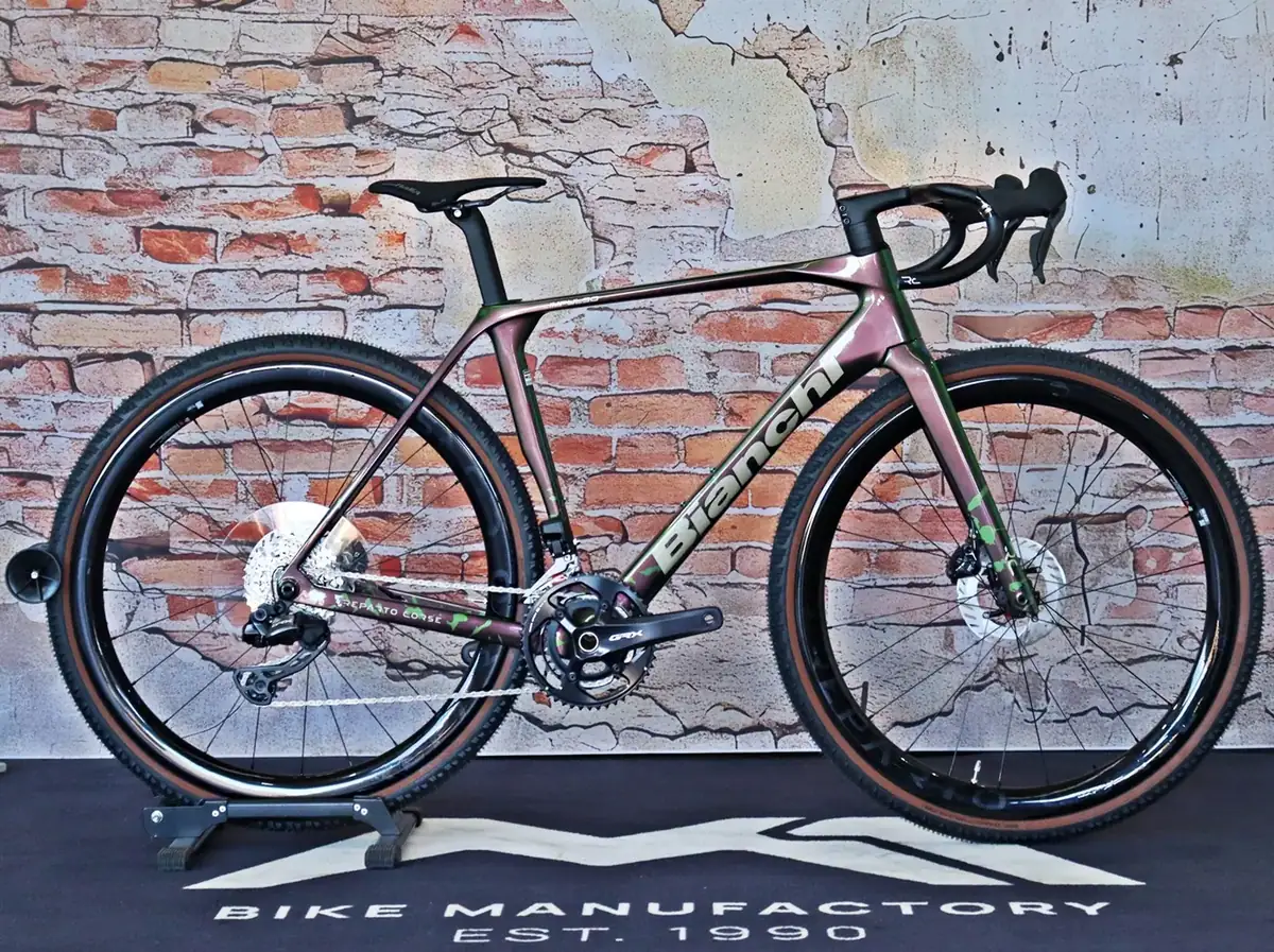 Bianchi Impulso RC GRX 825 Di2 2x12sp Raudibotn Camo / Sand – Ansicht 4