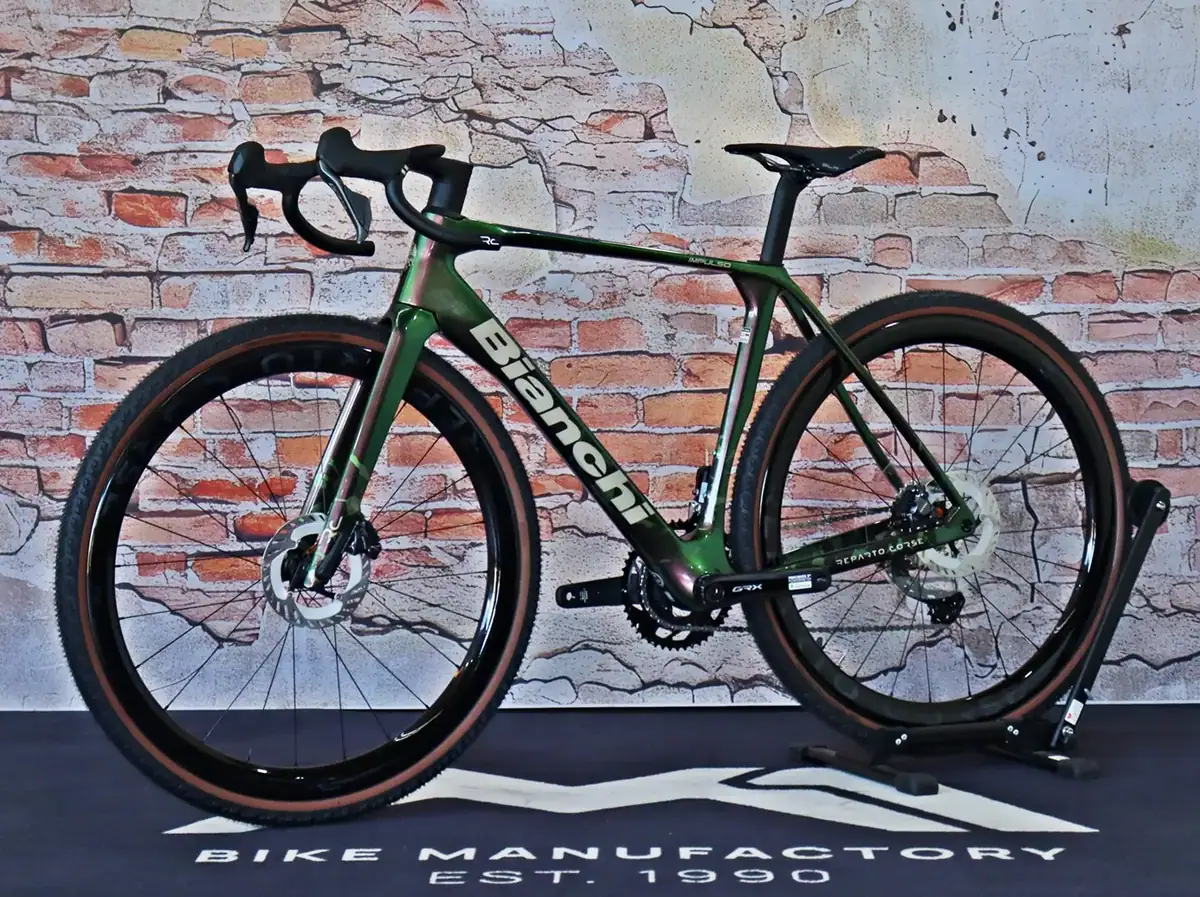 Bianchi Impulso RC GRX 825 Di2 2x12sp Raudibotn Camo / Sand – Detailansicht 2