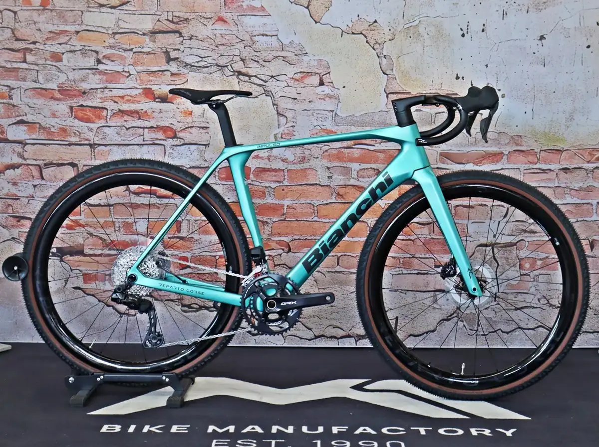 Bianchi Impulso RC GRX 825 Di2 2x12sp Celeste Metallic / Graphite – Ansicht 4